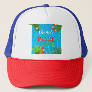 Pool Party Birthday Trucker Hat