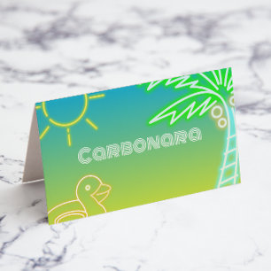 Pool Party Food Label