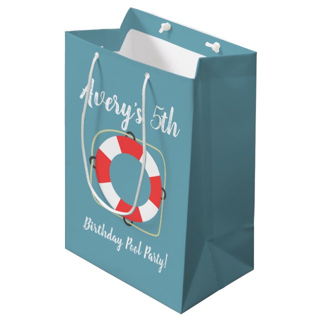 Pool Party Gift Party Bags (Front Angled)