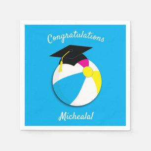 Pool Party Graduation Party Napkin