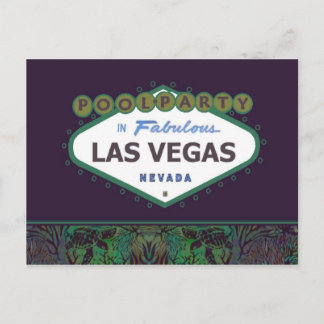 POOL PARTY In Fabulous Las Vegas Postcard