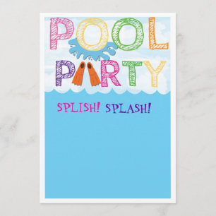 Pool Party Invitation