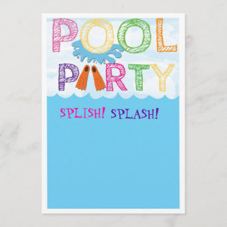 Pool Party Invitation