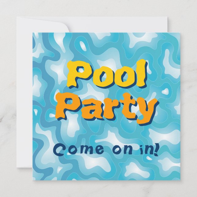 Pool Party Invitation (Front)
