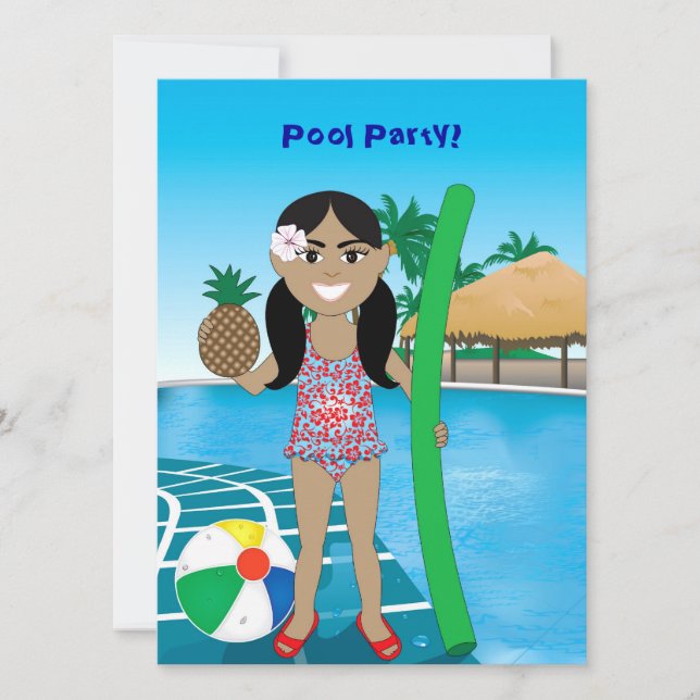 Pool Party Invitation (Front)