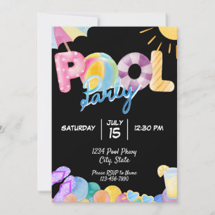 Pool Party Invitation