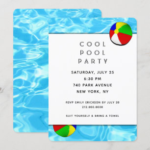 Pool Party Invitation