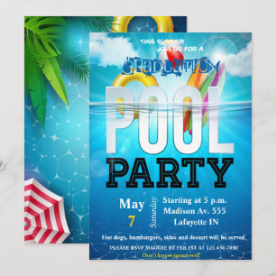 Pool Party Invitation