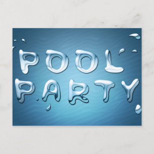 pool party invitation : liquids