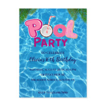 Pool Party Invitation