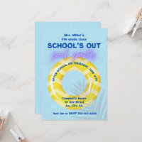 Pool Party Invitation | Yellow Float