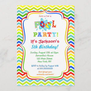 Pool Party Invitations