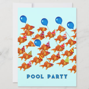 Pool Party Invitations
