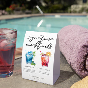 Pool Party Mocktails Blue Lagoon Shirley Temple