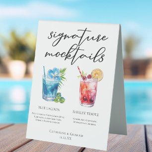 Pool Party Mocktails Blue Lagoon Shirley Temple