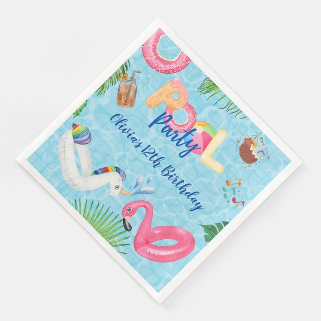 Pool Party Napkin (Corner)