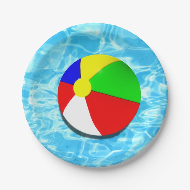Pool Party Paper Plate (Front)