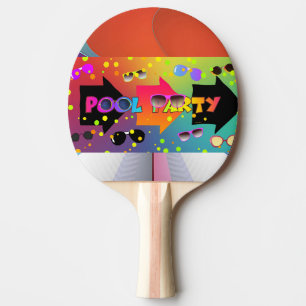 Pool Party Ping Pong Paddle