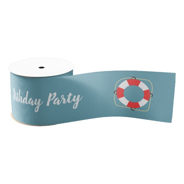 Pool Party Pink Gros Grain Ribbon Grosgrain Ribbon (Spool)