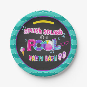 Pool Party Plate - Girl BL