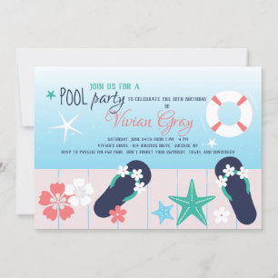 Pool Party Ready Invitation