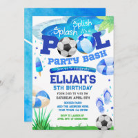 Pool Party Soccer Birthday