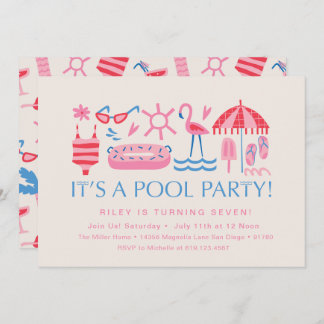 Pool Party | Splash Party | Swim Party Invitation