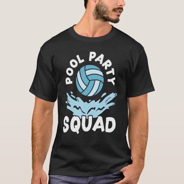 Pool Party Squad Inflatable Sphere Water Ball T-Shirt (Front)