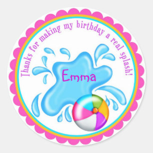 Pool Party Stickers