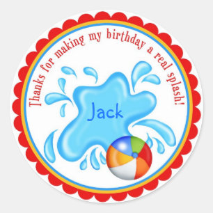 Pool Party Stickers