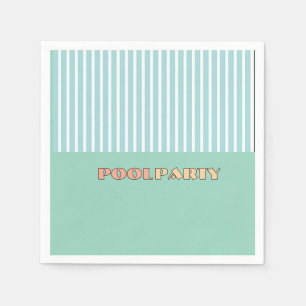 POOL PARTY Stripe Napkin
