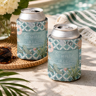 Pool Party Summer Social Club Can Cooler