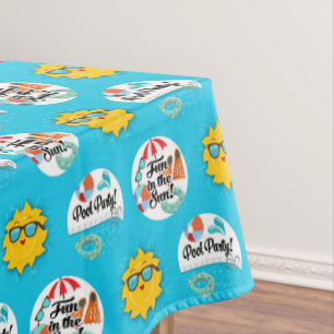 Pool Party - Swimming Birthday Decor Tablecloth