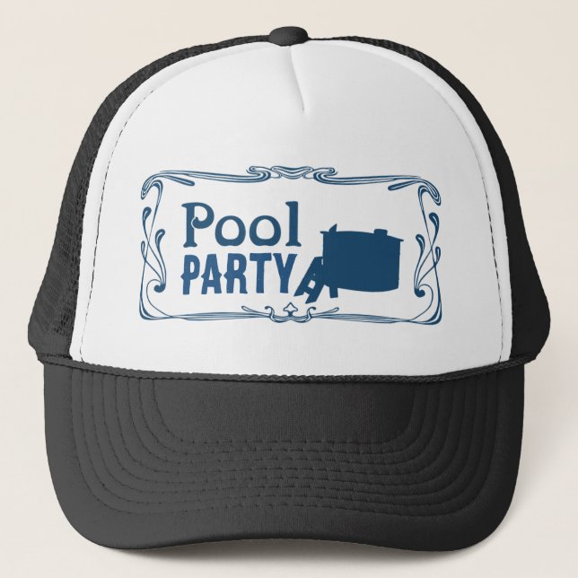 POOL PARTY TRUCKER HAT (Front)