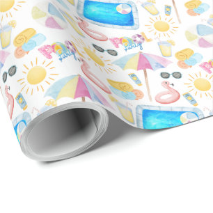Pool Party Wrapping Paper