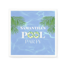 Pool Paty Paper Napkin
