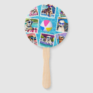 Pool Pawty Hand Fan