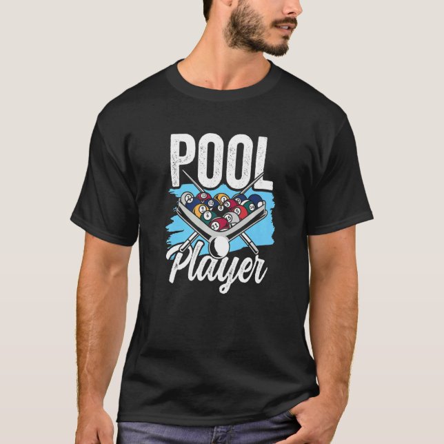 Pool Player Billard  Billiard Premium T-Shirt (Front)