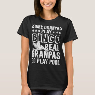 Pool Player Grandpa Billiards T-Shirt