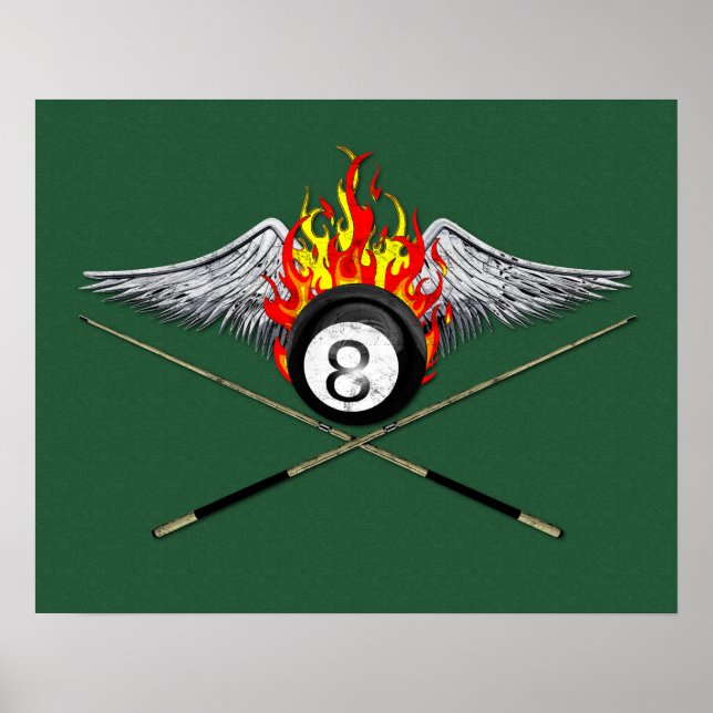 Pool Player Poster (Front)