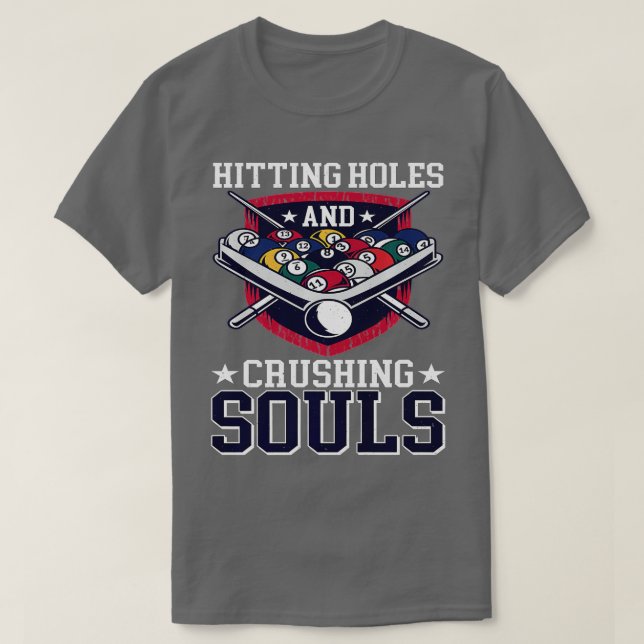 Pool Player _ Snooker Accessories _ Pool Billiard  T-Shirt (Design Front)