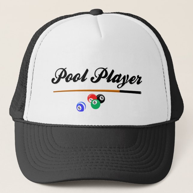 Pool Player Trucker Hat (Front)