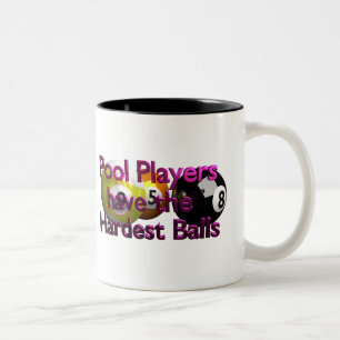 Pool Players Balls Two-Tone Coffee Mug