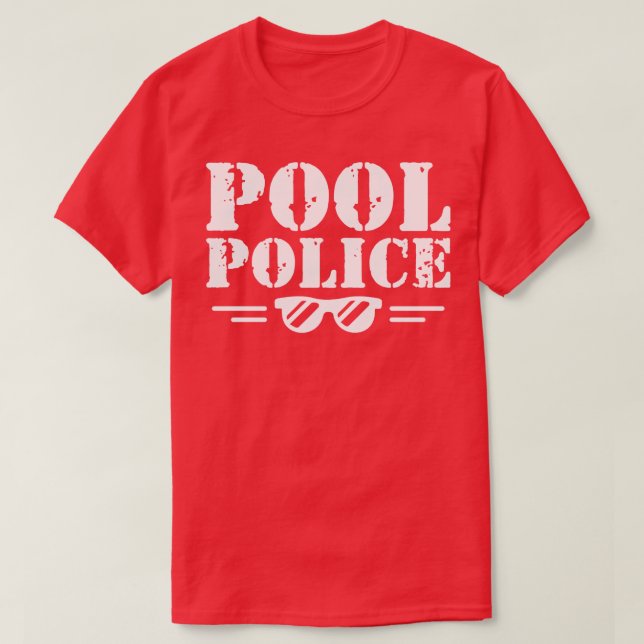 Pool Police w T-Shirt (Design Front)