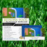 Pool Portrait, Swimming Pool Cleaning Advertising Flyer<br><div class="desc">Pool Portrait,  Swimming Pool Cleaning Service Advertising Flyer by The Business Card Store.</div>