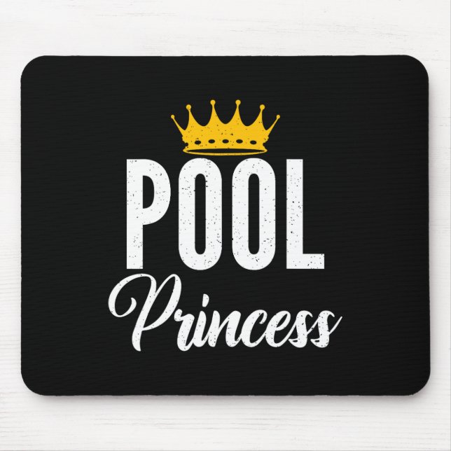 Pool Princess Pool Billiards Princess  Mouse Mat (Front)