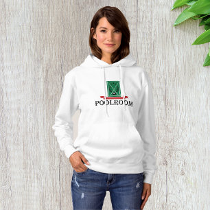 Pool Room Womens Hoodie