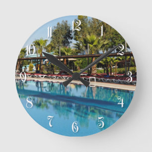 Pool Round Clock
