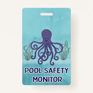 Pool Safety Monitor ID Badge