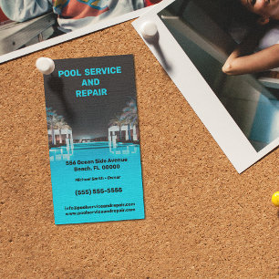 Pool Service and Repair  Business Card